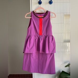 Tony Chestnut peplum dress xs/s